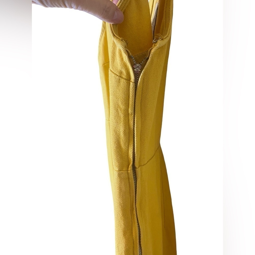 Urban Outfitters Yellow Denim Overalls Jumpsuit Women’s Size M - Picture 6 of 14